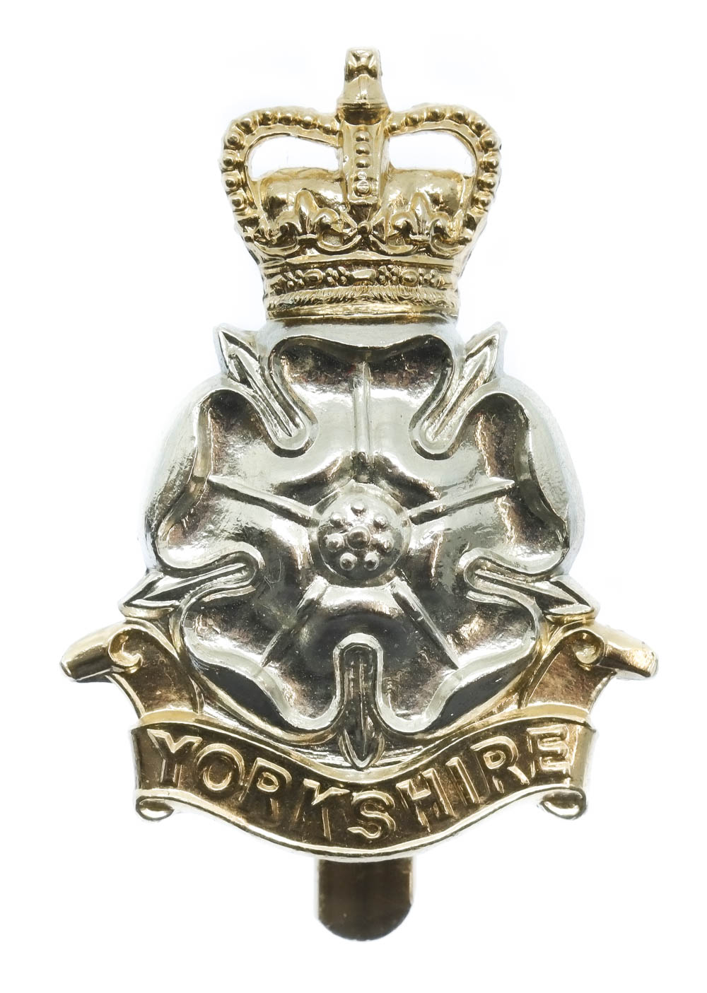 Yorkshire Brigade Anodised (Staybrite) Cap Badge
