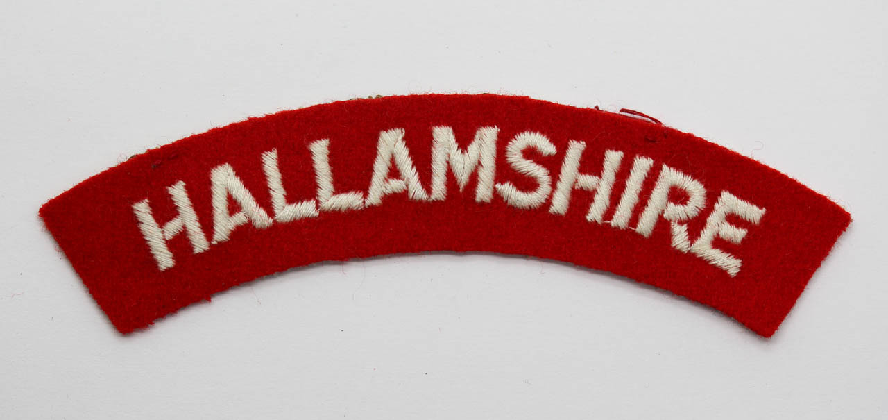 Hallamshire Bn. (HALLAMSHIRE) Cloth Shoulder Title