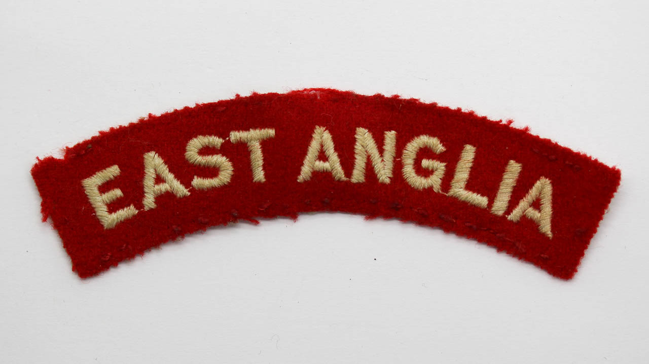 East Anglian Brigade (EAST ANGLIA) Cloth Shoulder Title