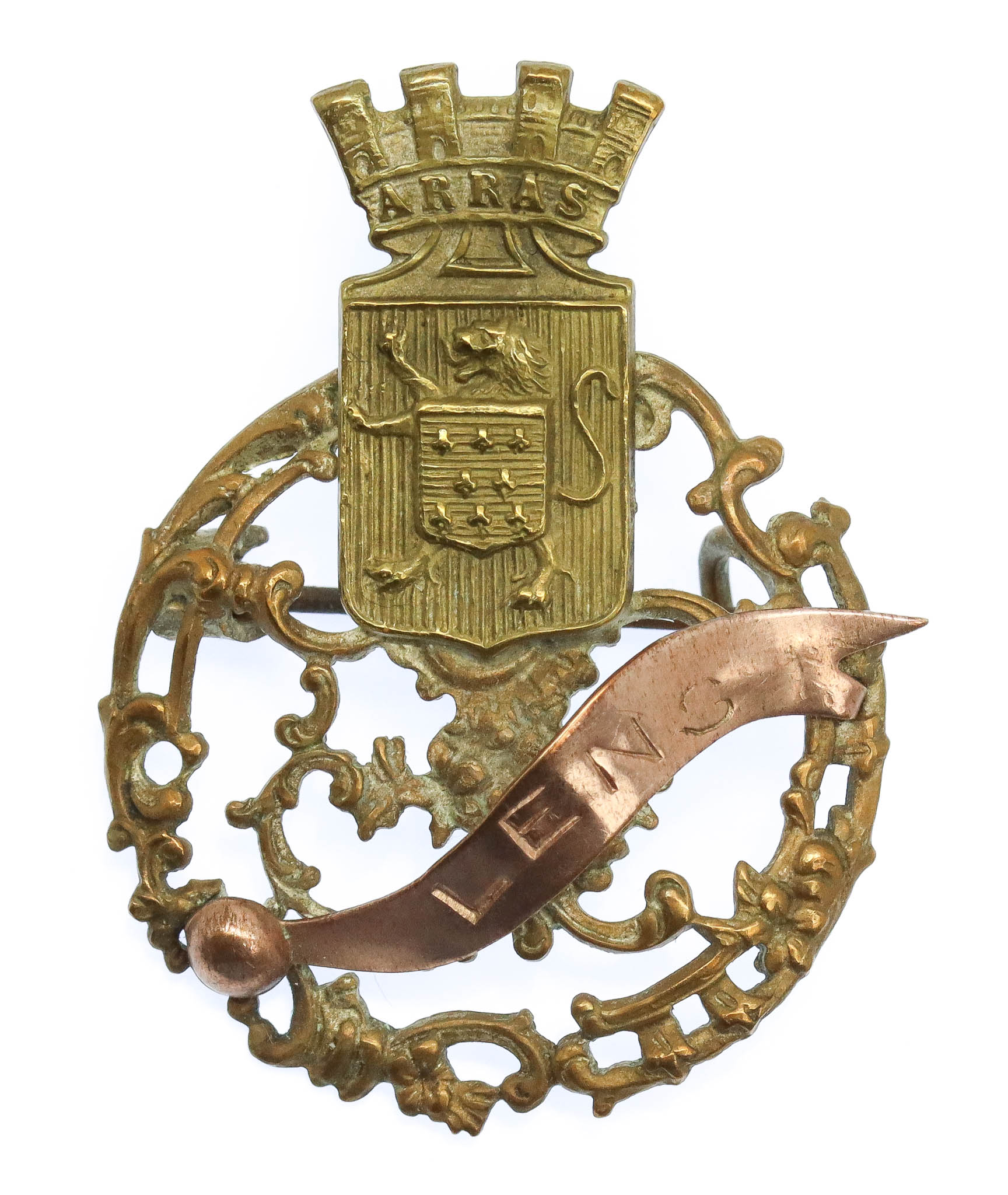 WWI Lens Battlefield Sweetheart Brooch