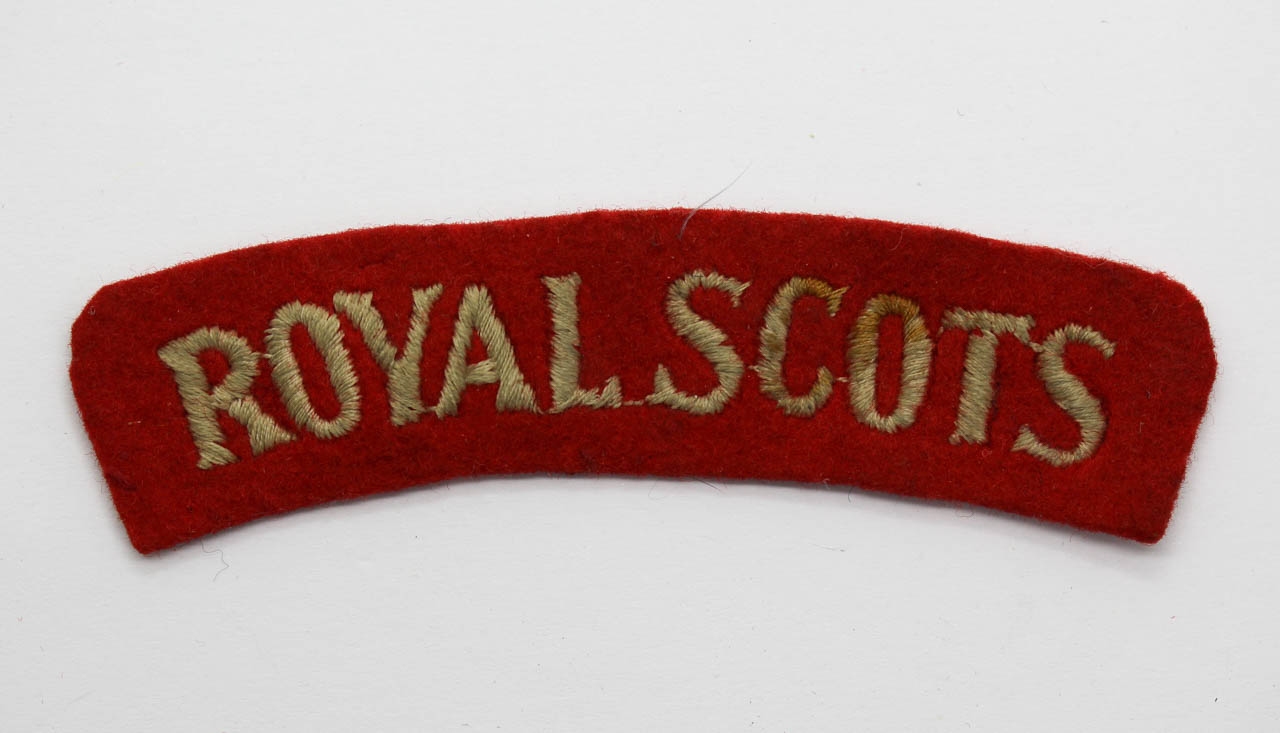 Royal Scots (ROYAL SCOTS) Cloth Shoulder Title