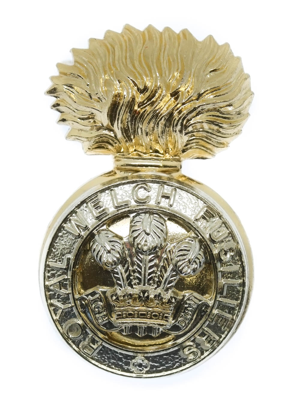 Royal Welch Fusiliers Anodised (Staybrite) Cap Badge