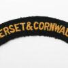 Somerset & Cornwall Light Infantry (SOMERSET & CORNWALL L.I.) Cloth Shoulder Title