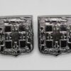 Pair of Jamaica Police Collar Badges