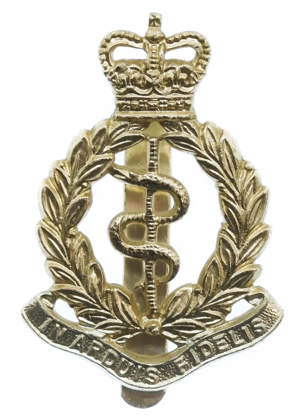 Royal Army Medical Corps (R.A.M.C.) Anodised (Staybrite) Cap Badge