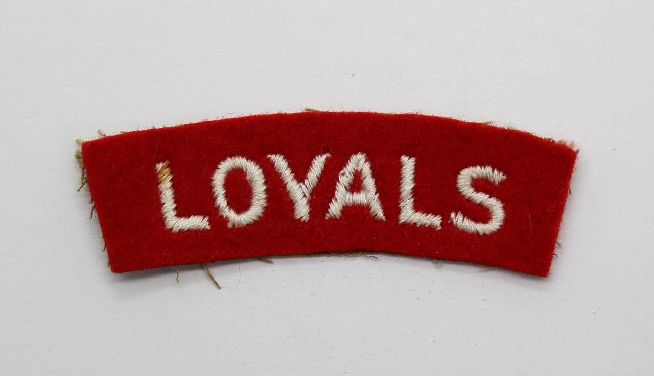 The Loyal Regiment (LOYALS) Cloth Shoulder Title