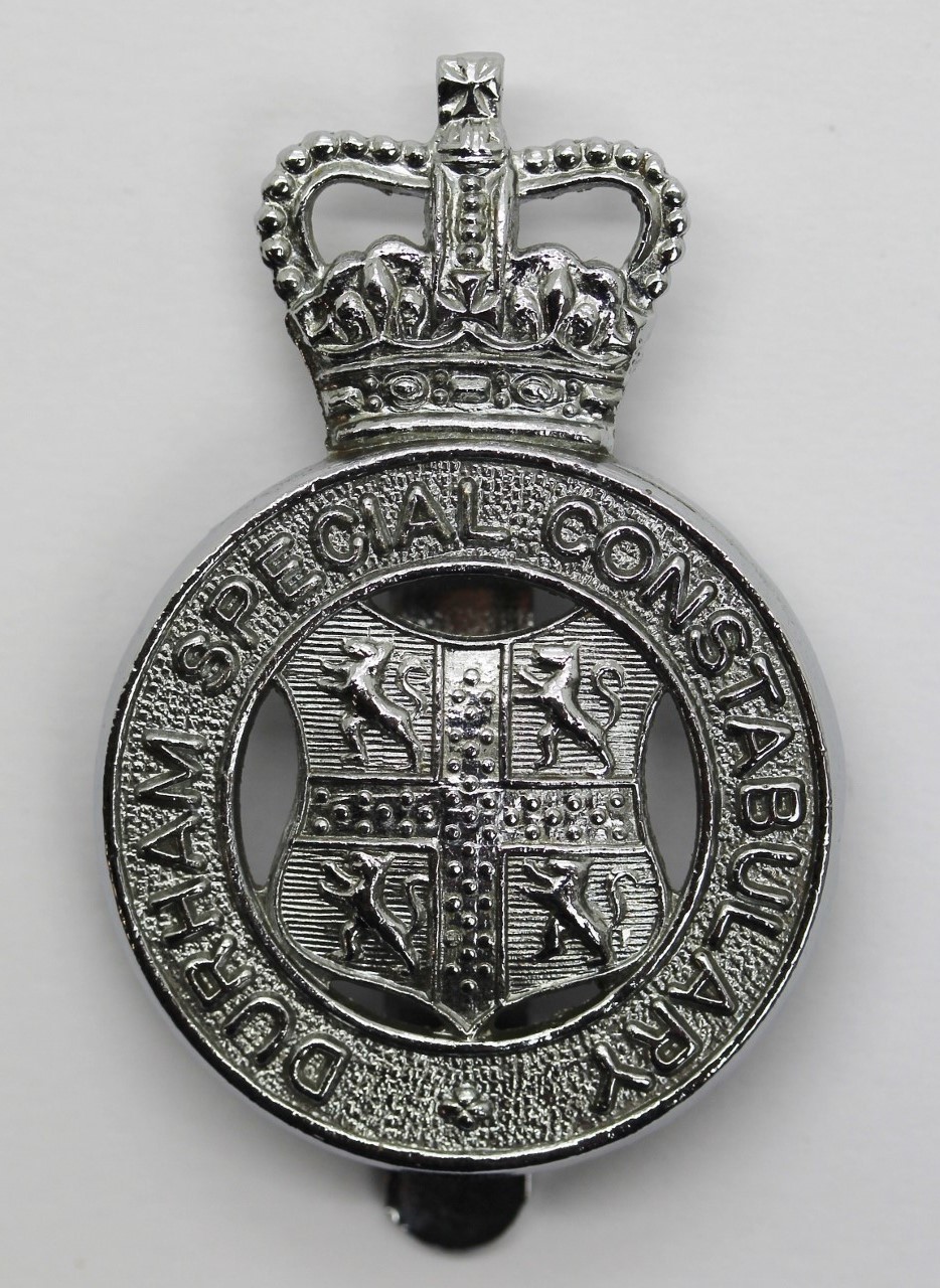 Durham Special Constabulary Cap Badge - Queen's Crown