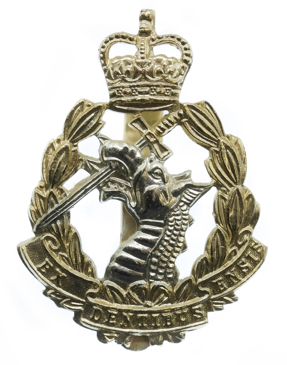 Royal Army Dental Corps (R.A.D.C.) Anodised (Staybrite) Cap Badge