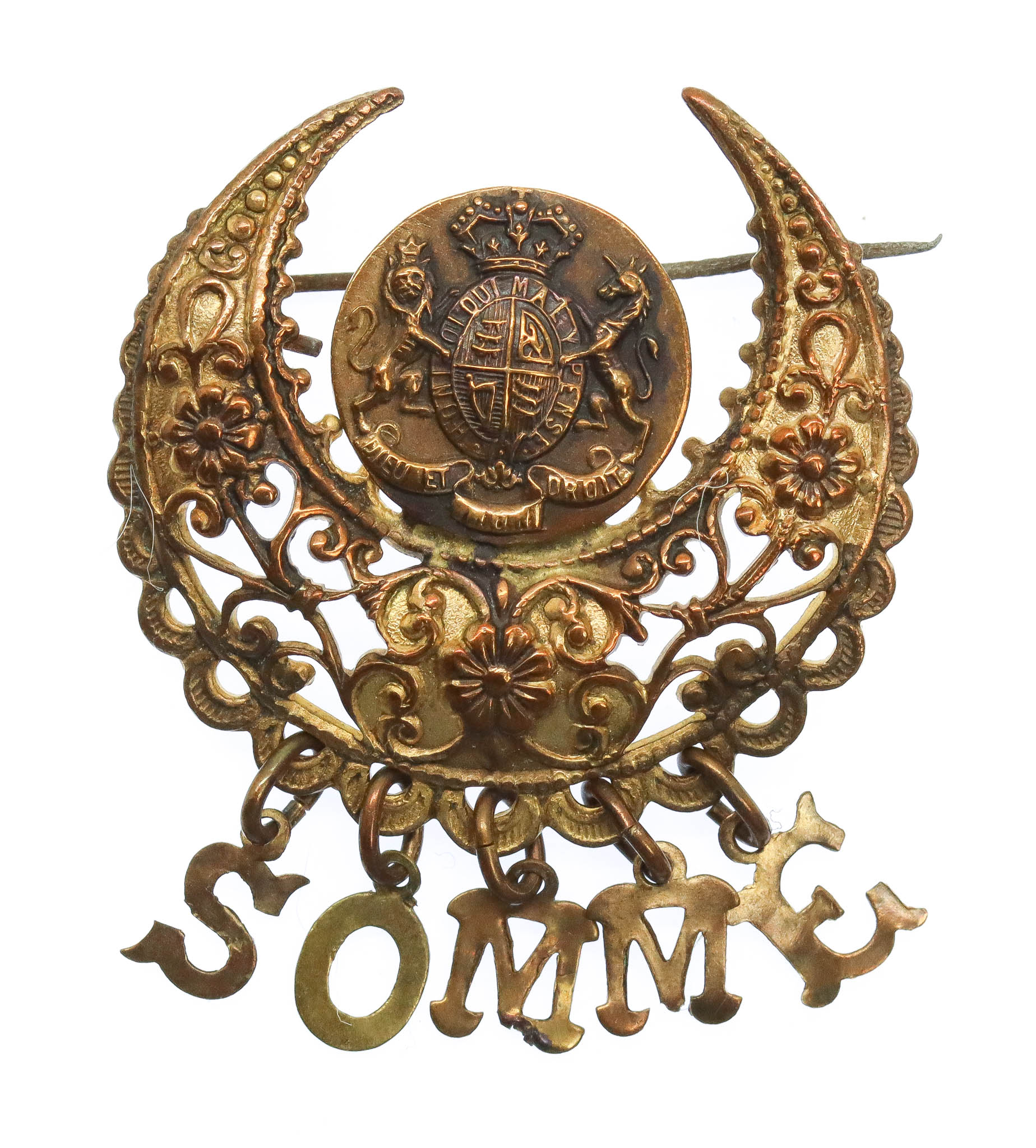 WWI Battle of the Somme Sweetheart Brooch
