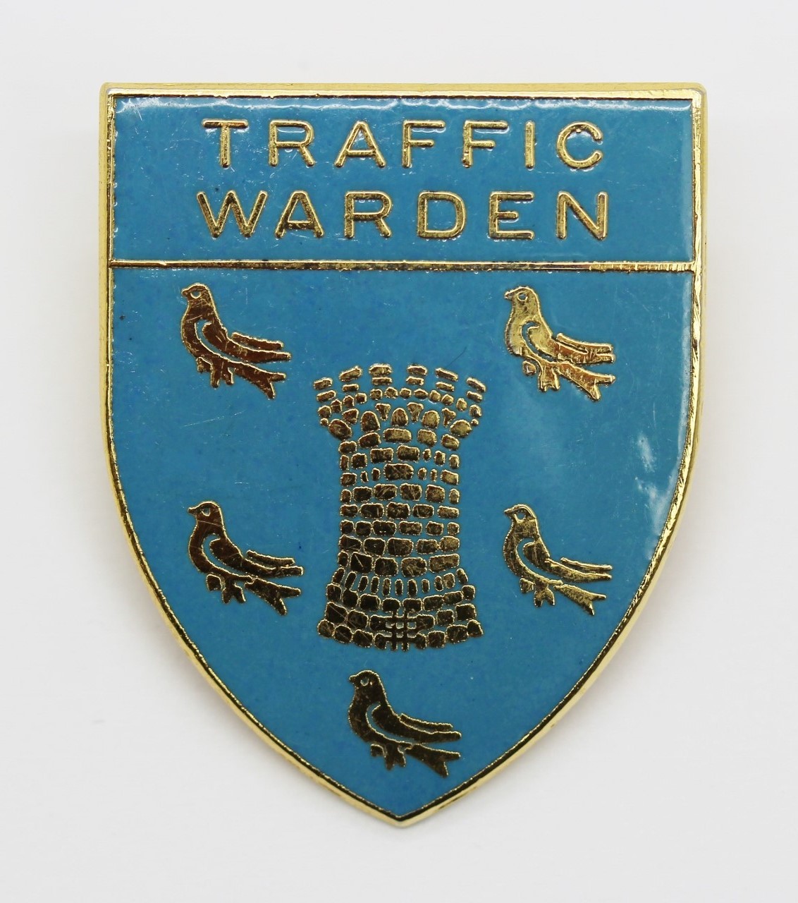 Sussex Police Traffic Warden Enamelled Cap Badge