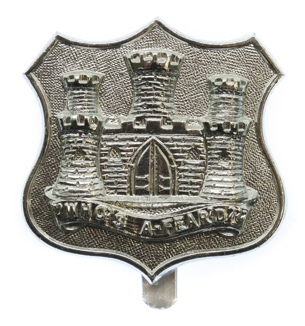 Dorsetshire Territorials Anodised (Staybrite) Cap Badge