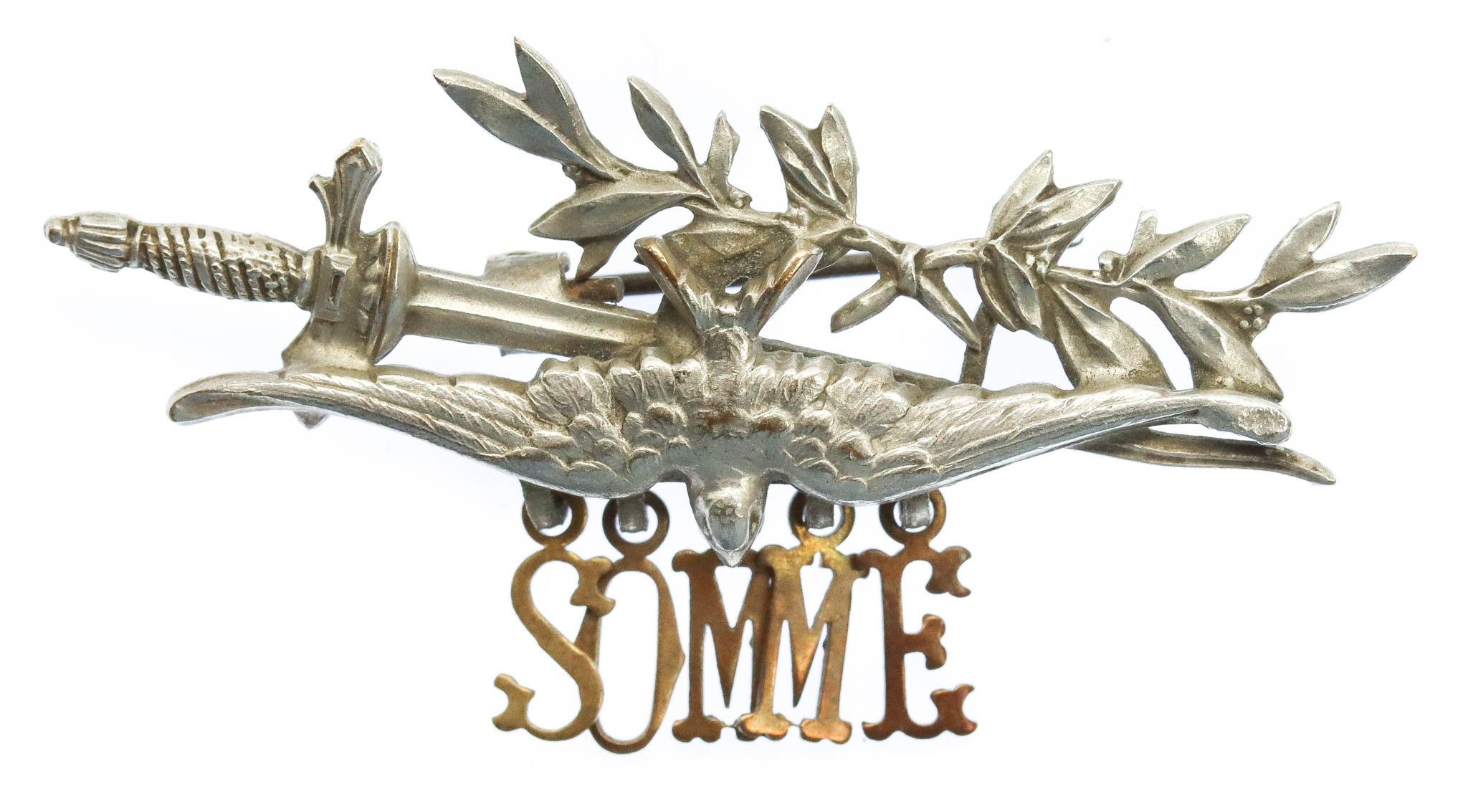 WWI Battle of the Somme Sweetheart Brooch