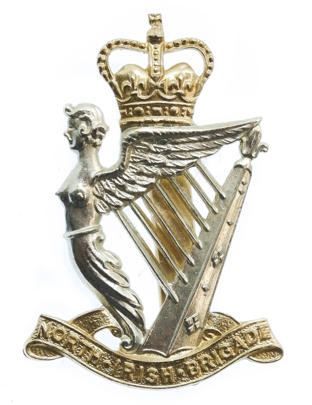 North Irish Brigade Anodised (Staybrite) Cap Badge