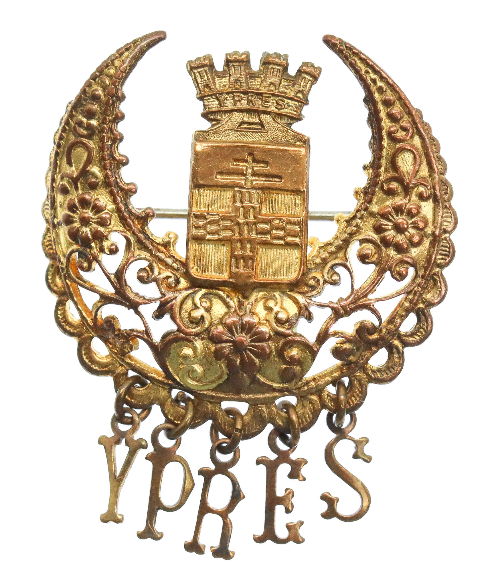 WWI Battle of Ypres Sweetheart Brooch