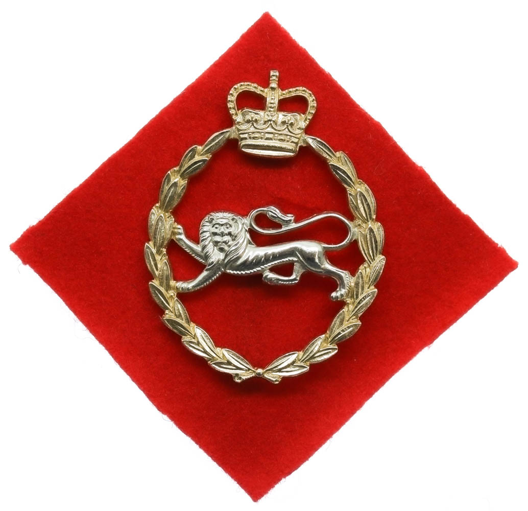 King's Own Royal Border Regiment Anodised (Staybrite) Cap Badge