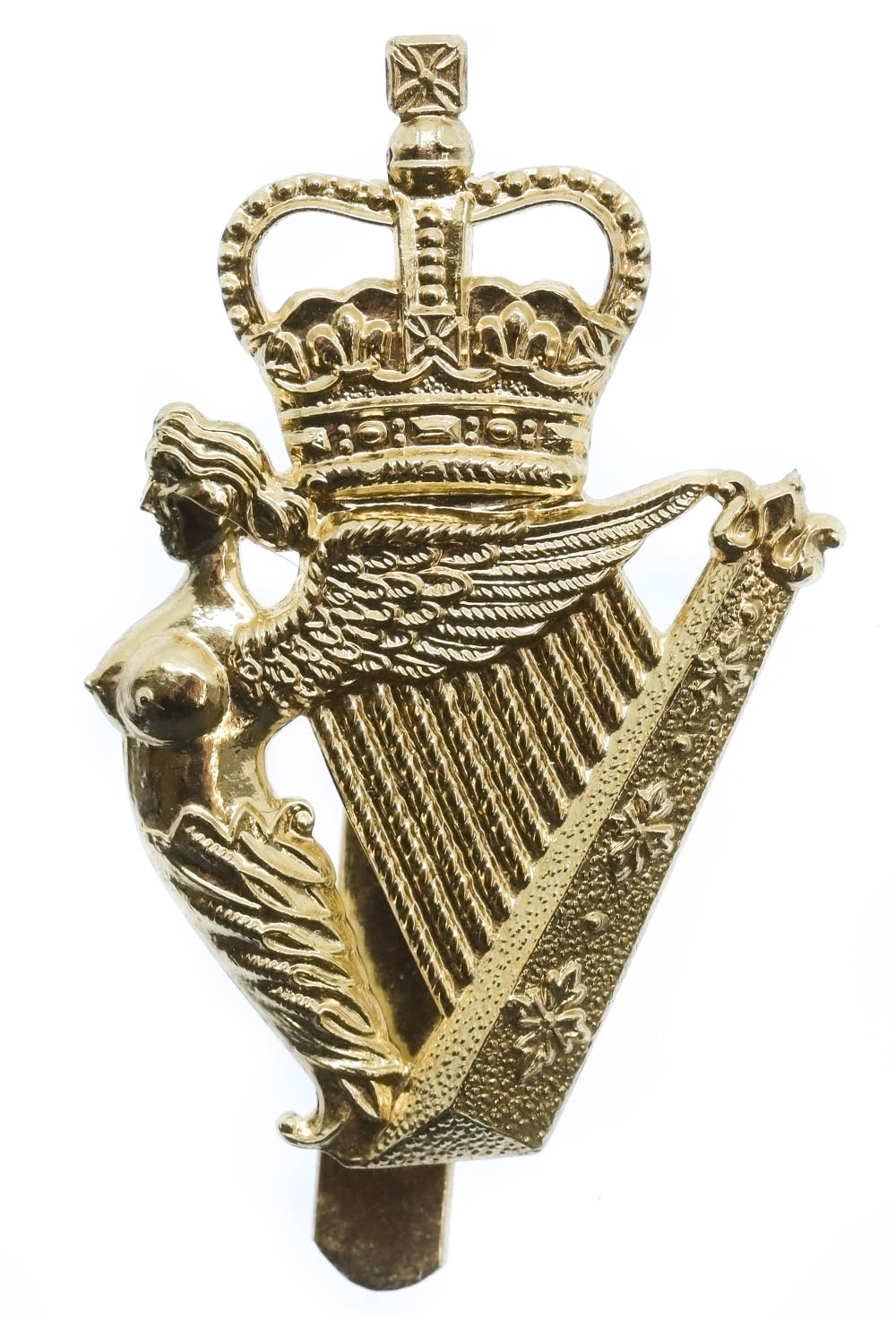 Ulster Defence Regiment (U.D.R.) Anodised (Staybright) Cap Badge