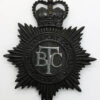 British Transport Commission (B.T.C.) Police Night Helmet Plate - Queen's Crown