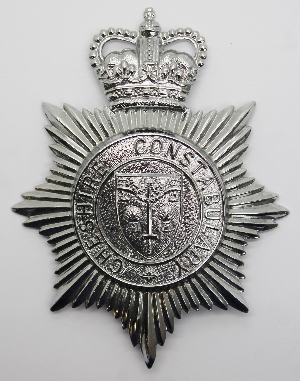 Cheshire Constabulary Helmet Plate - Queen's Crown
