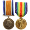 WW1 British War & Victory Medal Pair - Pte. T.W. Nicholson, Northumberland Yeomanry