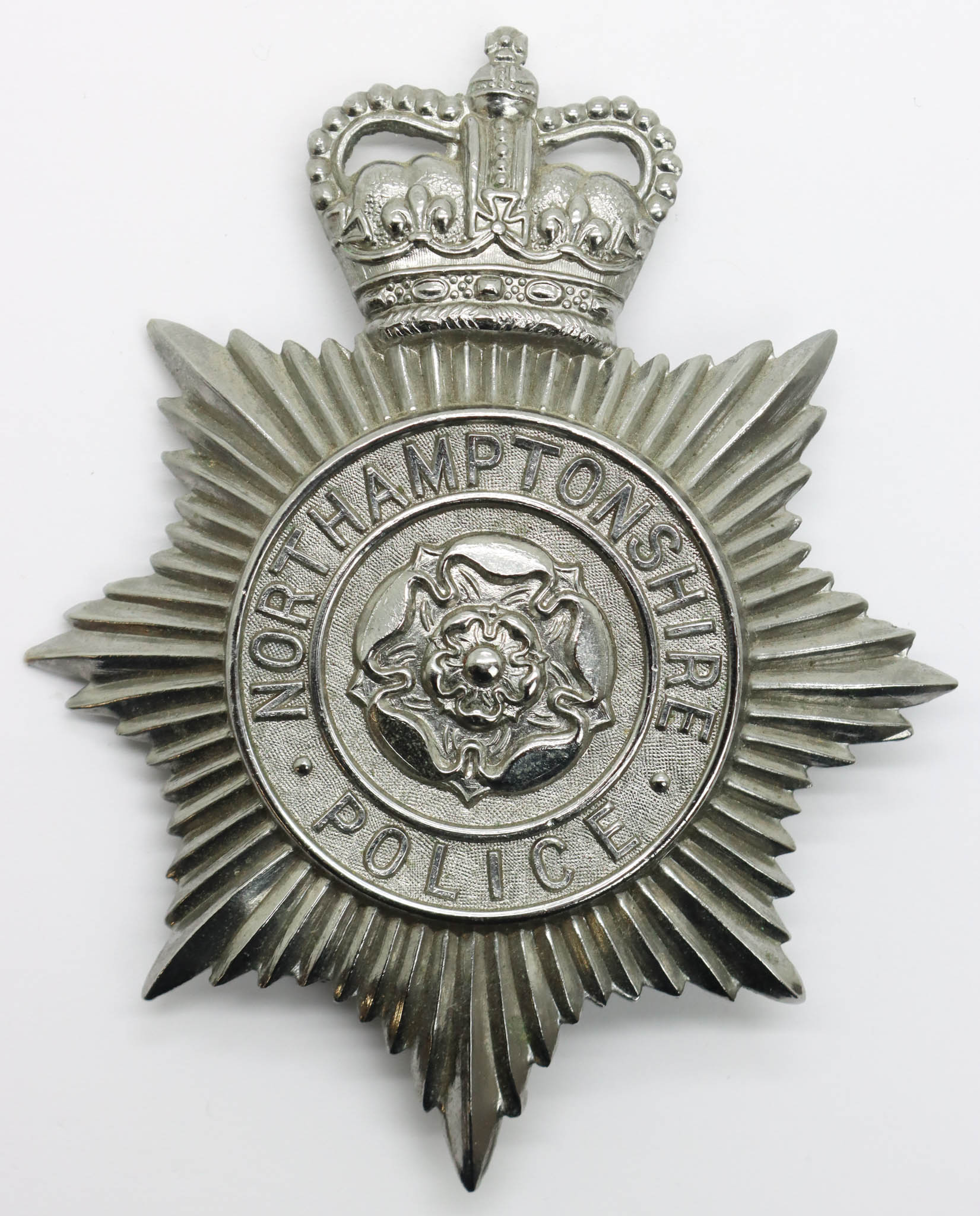 Northamptonshire Police Helmet Plate - Queen's Crown