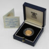 Royal Mint 1989 United Kingdom 22ct Gold Half Sovereign Coin - 500th Anniversary of the First Gold Sovreign 1489-1989