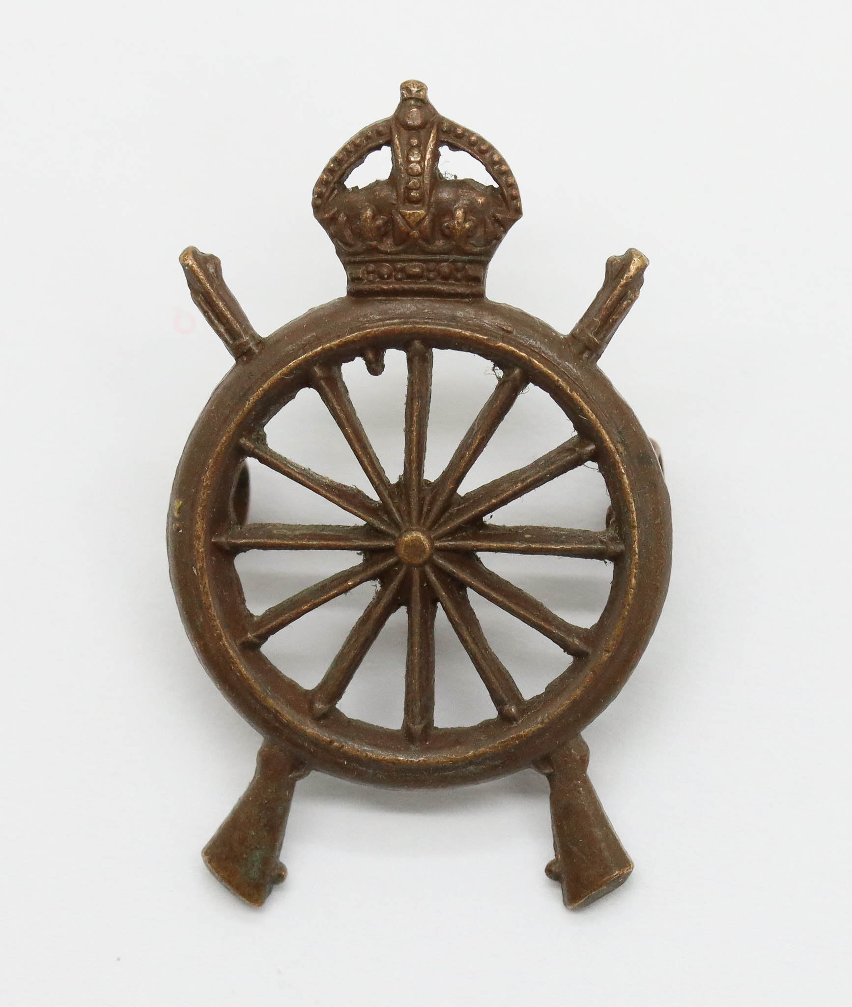 WW1 Northern Cyclists Bn. Army Cyclist Corps Officer's Service Dress Collar Badge