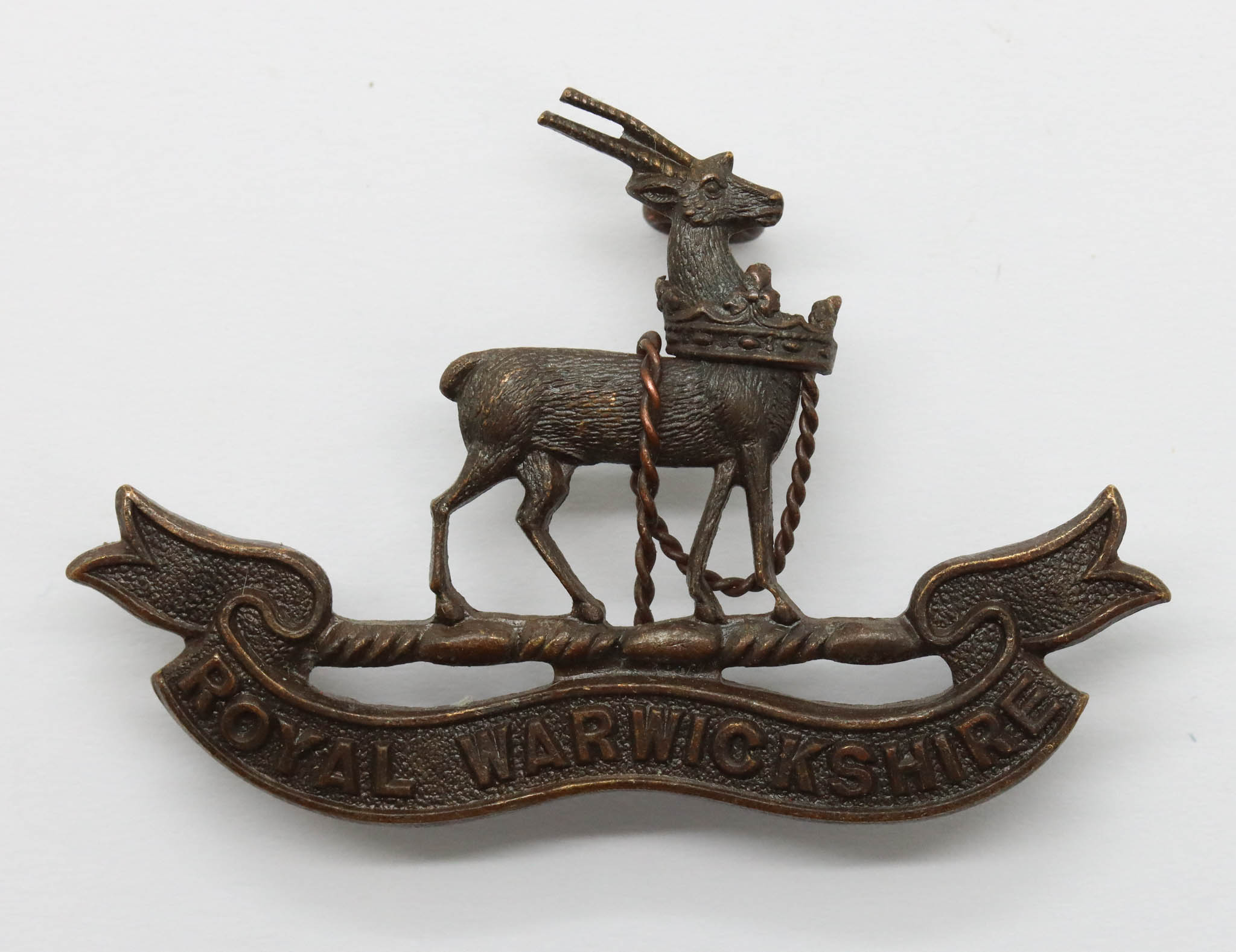 Royal Warwickshire Regiment Officer's Service Dress Collar Badge