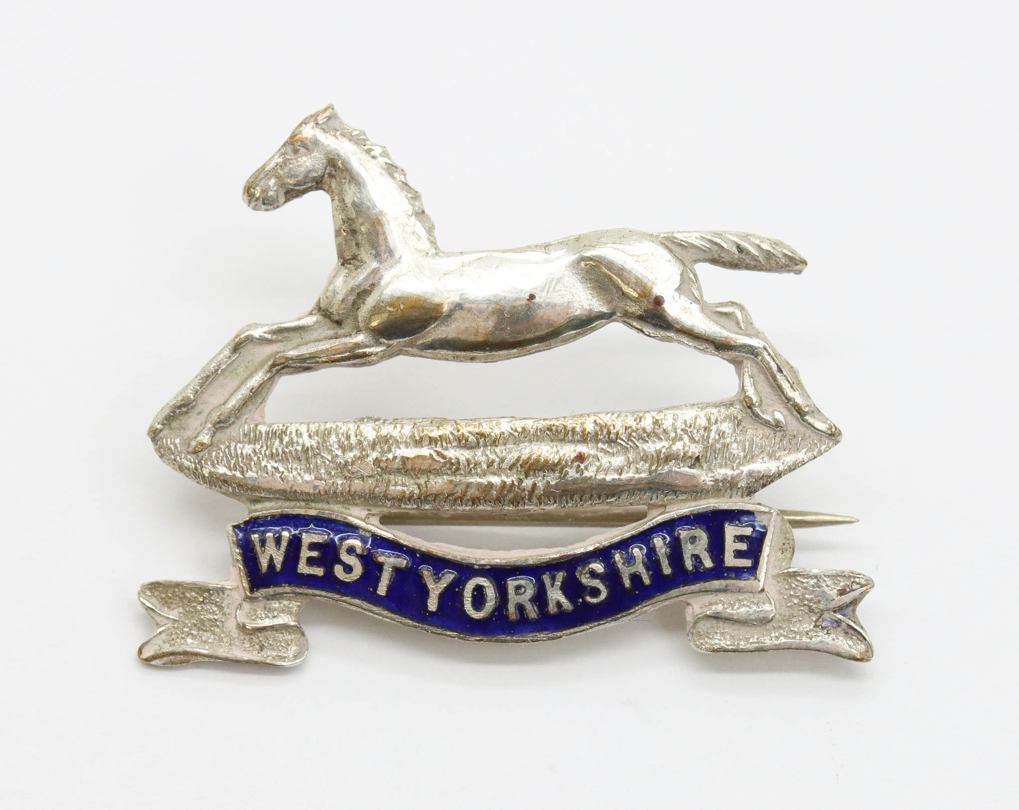West Yorkshire Regiment Enamelled Sweetheart Brooch