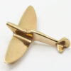 Royal Air Force (R.A.F.) 9ct Hallmarked Gold Spitfire Sweetheart Brooch