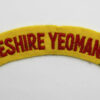 Cheshire Yeomanry (CHESHIRE YEOMANRY) Cloth Shoulder Title