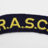 Royal Army Service Corps (R.A.S.C.) Cloth Shoulder Title