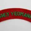 Essex Yeomanry (ESSEX YEOMANRY) Cloth Shoulder Title
