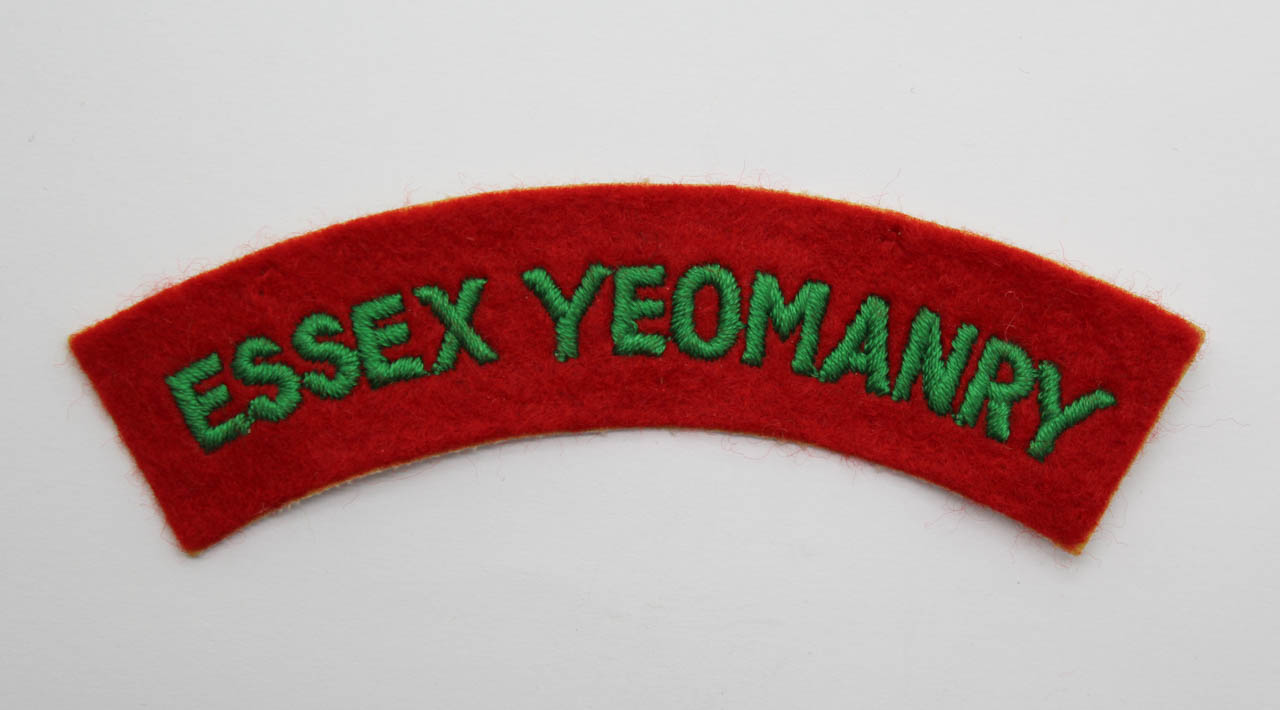 Essex Yeomanry (ESSEX YEOMANRY) Cloth Shoulder Title