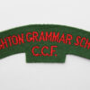 Brighton Grammar School Combined Cadet Force (BRIGHTON GRAMMAR SCHOOL/C.C.F.) Cloth Shoulder Title