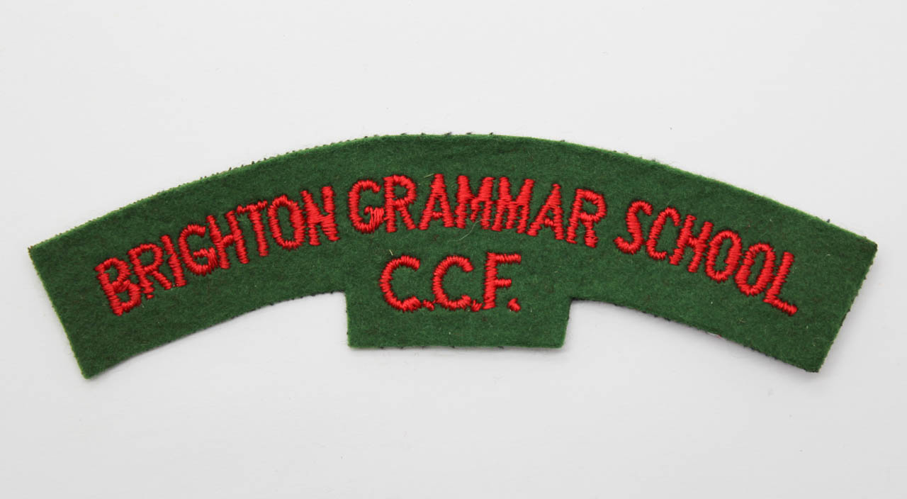 Brighton Grammar School Combined Cadet Force (BRIGHTON GRAMMAR SCHOOL/C.C.F.) Cloth Shoulder Title