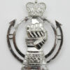 Royal Armoured Corps (R.A.C.) Anodised (Staybrite) Cap Badge - Queen's Crown