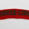 Pioneer Corps (PIONEER CORPS) Cloth Shoulder Title