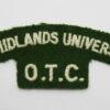 East Midlands Universities Officer Training Corps (EAST MIDLANDS UNIVERSITIES/O.T.C.) Cloth Shoulder Title