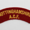 Nottinghamshire Army Cadet Force (NOTTINGHAMSHIRE A.C.F.) Cloth Shoulder Title