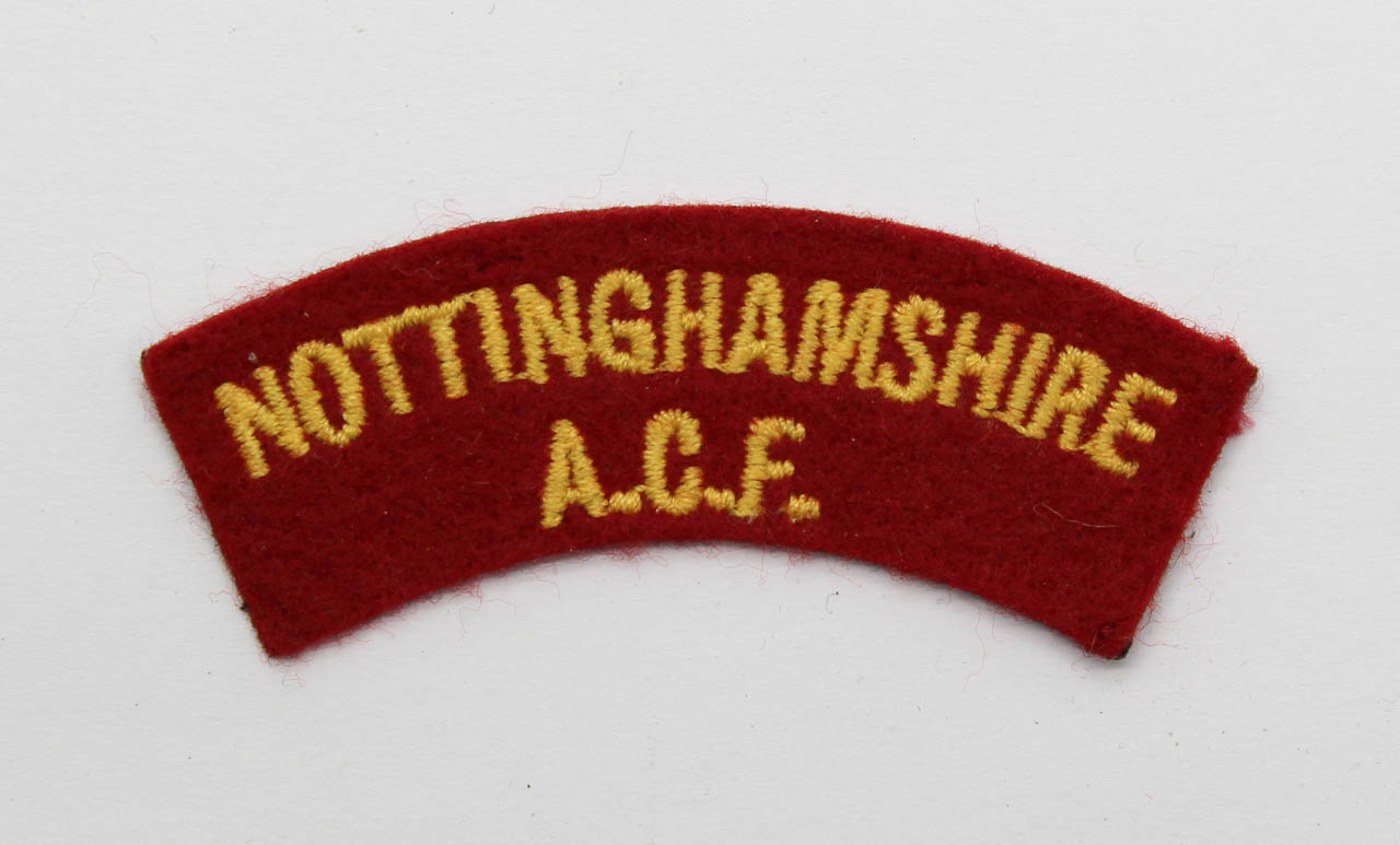 Nottinghamshire Army Cadet Force (NOTTINGHAMSHIRE A.C.F.) Cloth Shoulder Title