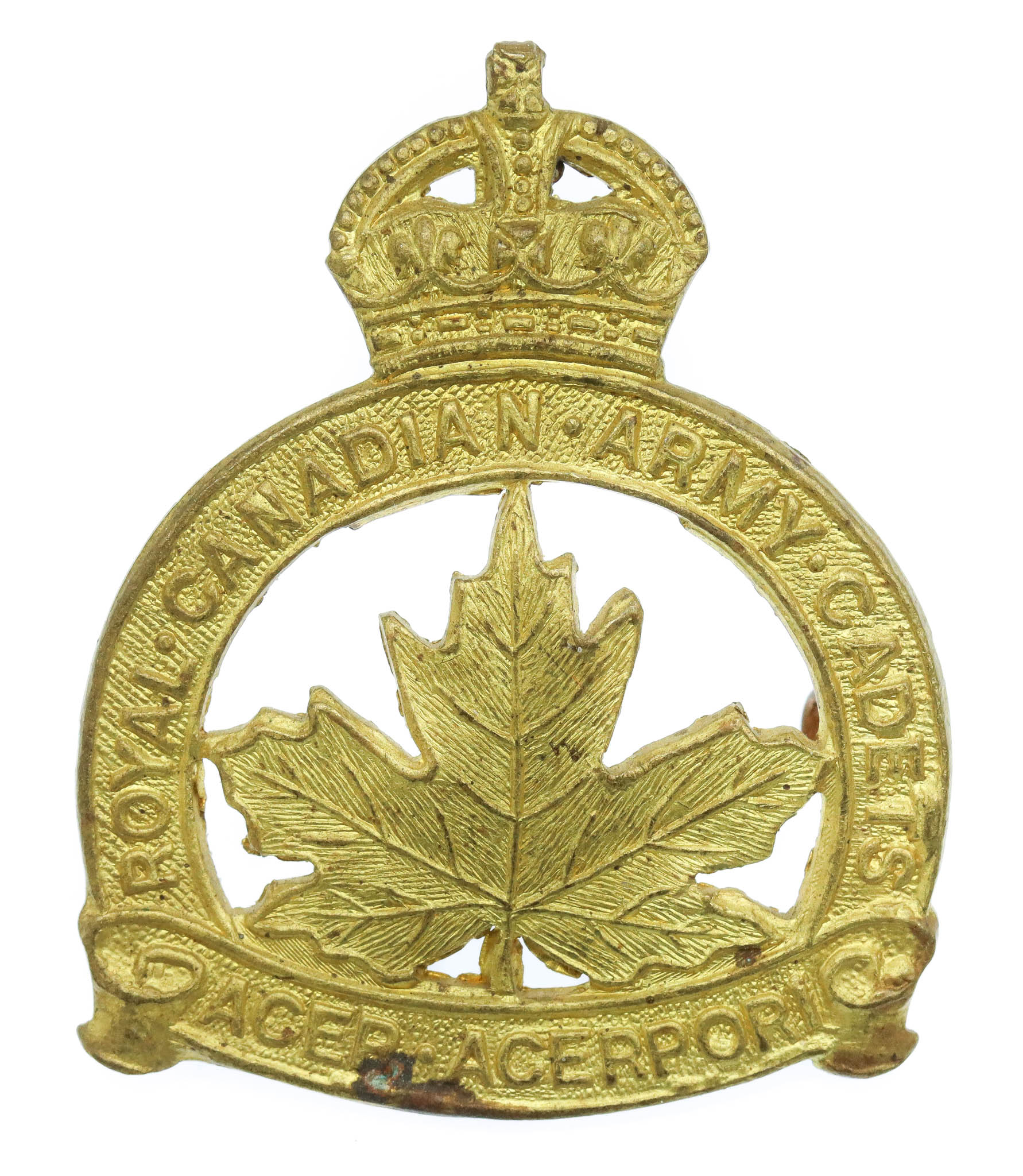 Royal Canadian Army Cadets Cap Badge - King's Crown