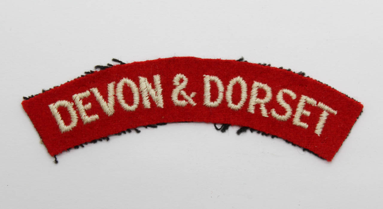 Devon and Dorset Regiment (DEVON & DORSET) Cloth Shoulder Title