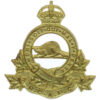 Royal Canadian Army Pay Corps (R.C.A.P.C.) Cap Badge - King's Crown
