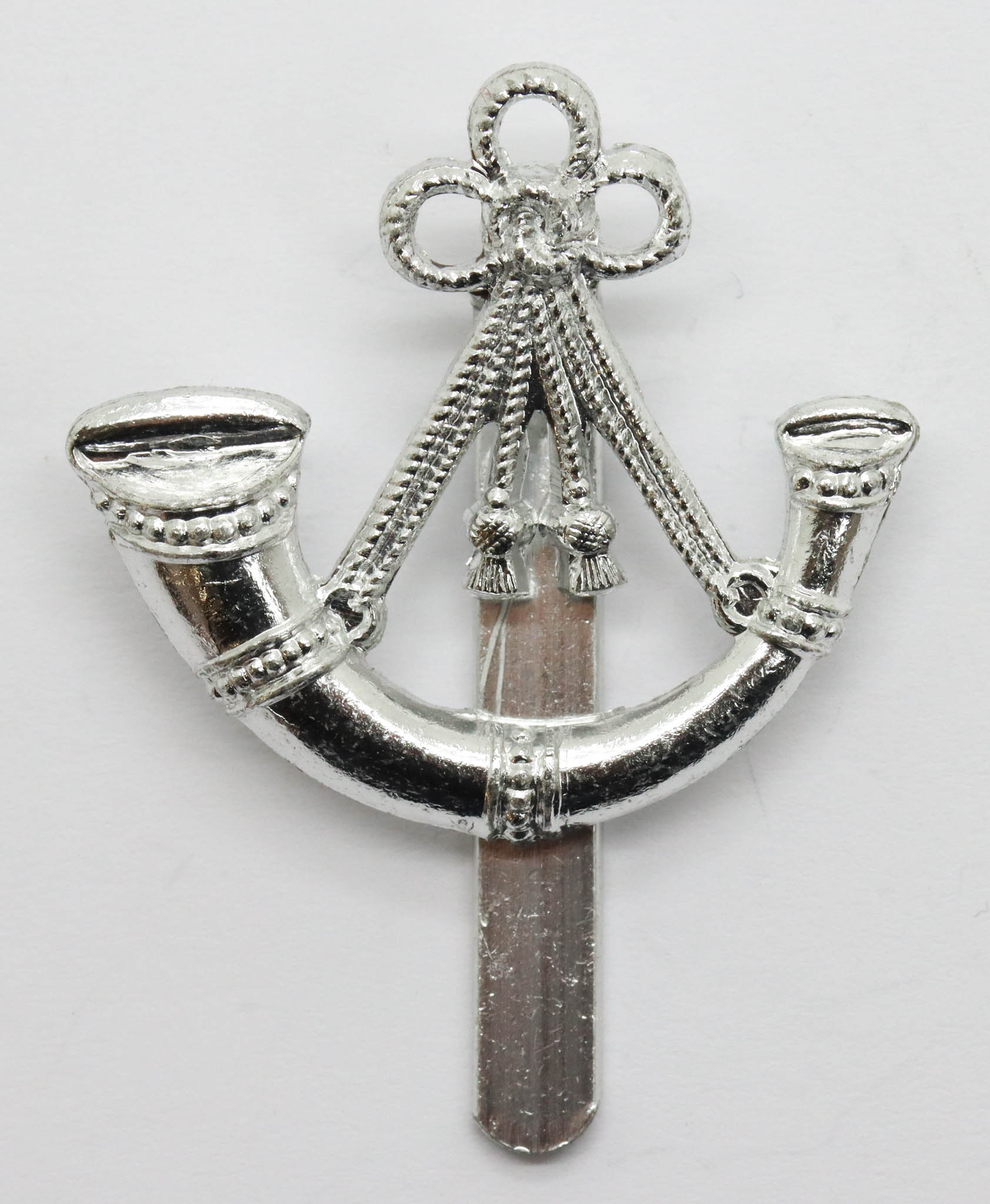 Oxfordshire & Buckinghamshire Light Infantry Anodised (Staybrite) Cap Badge