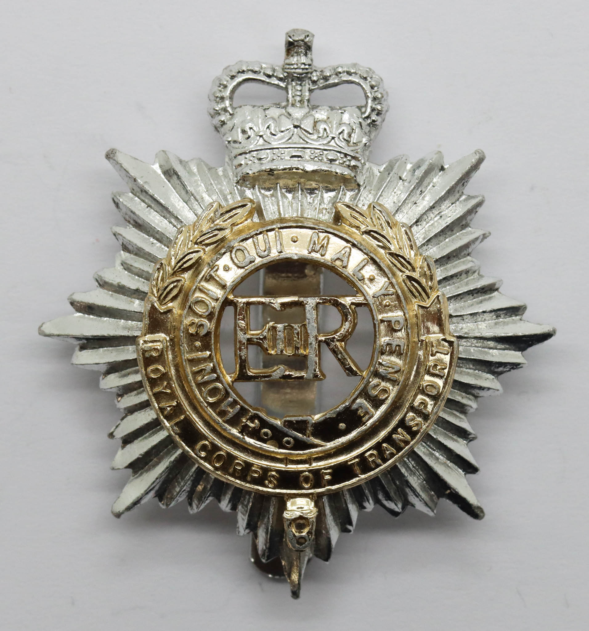 Royal Corps of Transport Anodised (Staybrite) Cap Badge