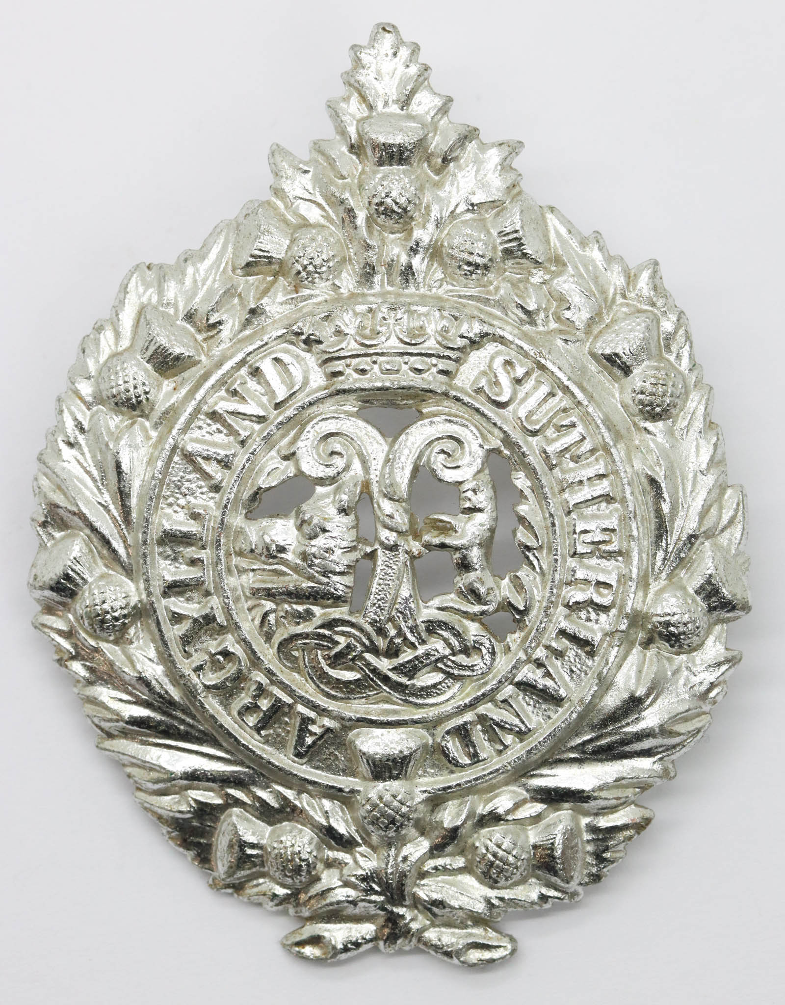 Argyll & Sutherland Highlanders Anodised (Staybrite) Cap Badge