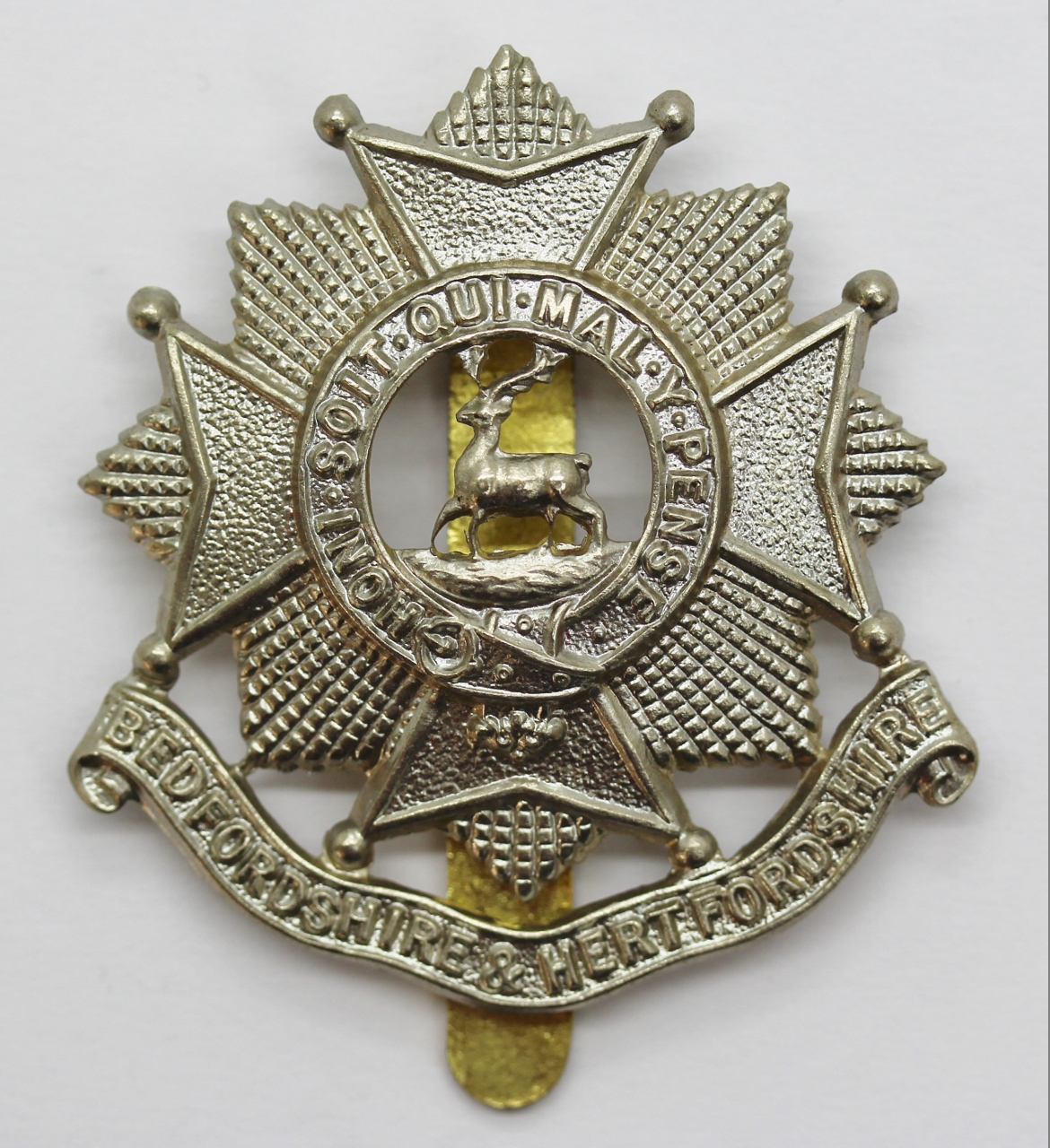 Bedfordshire & Hertfordshire Regiment Cap Badge