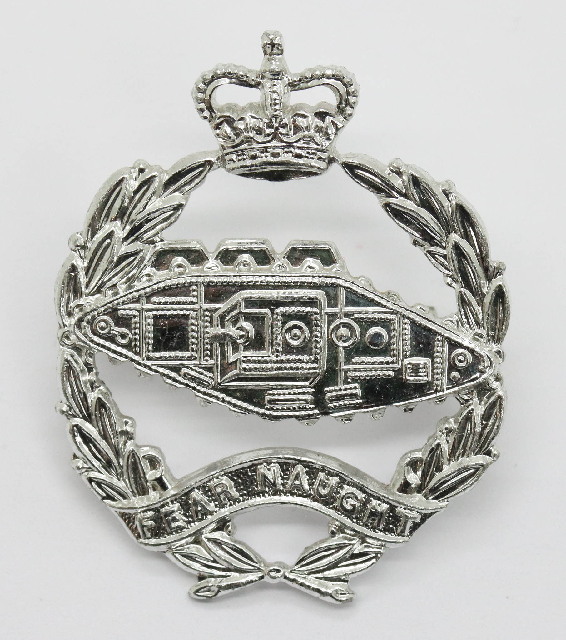 Royal Tank Regiment Anodised (Staybrite) Cap Badge