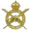Canadian Corps of Military Staff Clerks Cap Badge - King's Crown