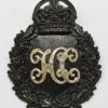 Hampshire Constabulary Black Wreath Helmet Plate - King's Crown
